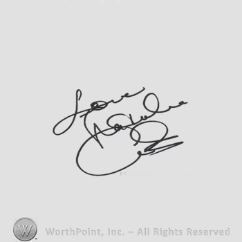 Signature: Natalie Cole.