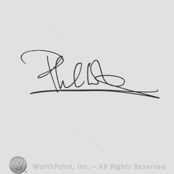 Signature: Phil Collins.