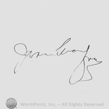 Signature: Joan Crawford.