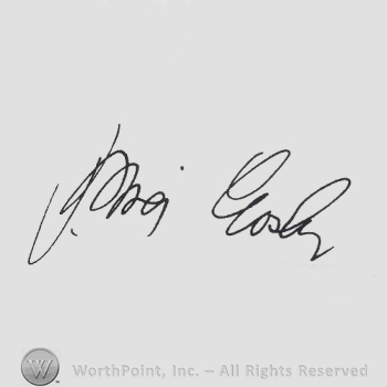 Signature: Bing Crosby.