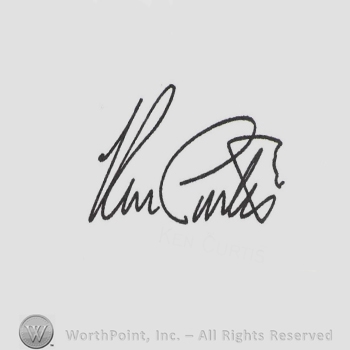 Signature: Ken Curtis.