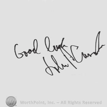 Signature: John Cusack.