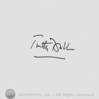 Signature: Timothy Dalton.