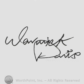 Signature: Warwick Davis.