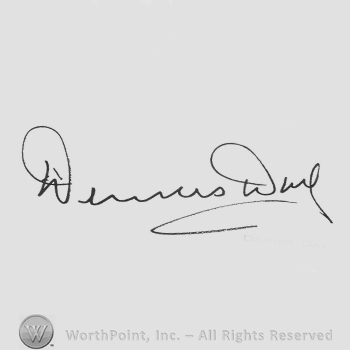 Signature: Dennis Day.