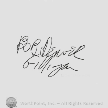 Signature: Bob Denver.