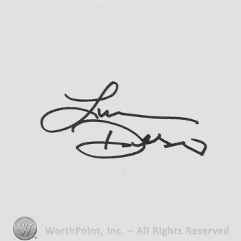 Signature: Laura Dern.