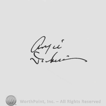 Signature: Angie Dickinson.