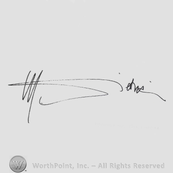 Signature: Marlene Dietrich.