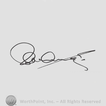 Signature: Placido Domingo.