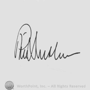 Signature: Phil Donahue.