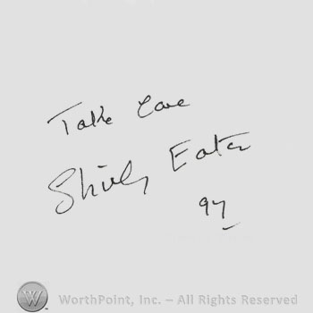Signature: Shirley Easton.