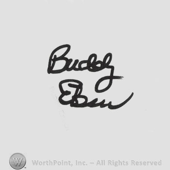 Signature: Buddy Ebsen.
