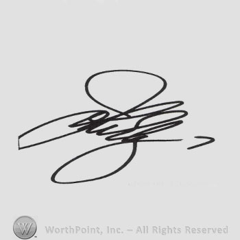 Signature: John Elway.