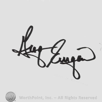 Signature: Greg Evigan.