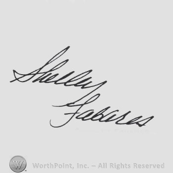 Signature: Shelley Fabares.