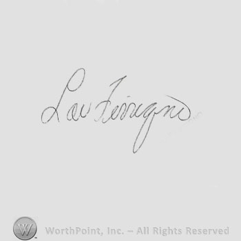 Signature: Lou Ferrigno.