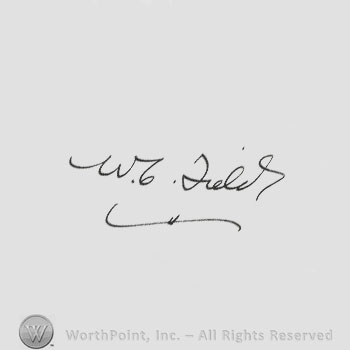 Signature: W.C. Fields.