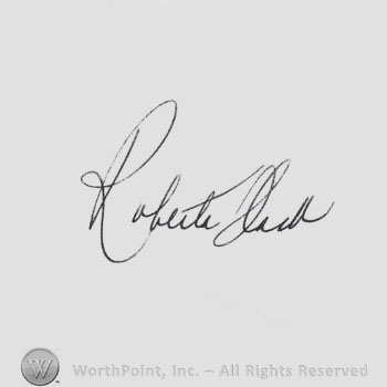 Signature: Roberta Flack.