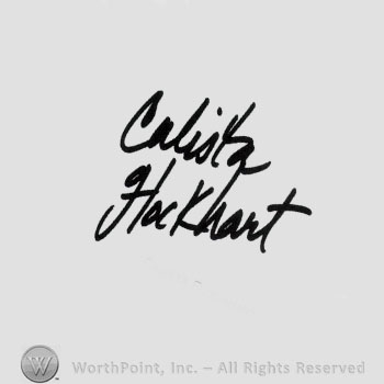 Signature: Calista Flockhart.