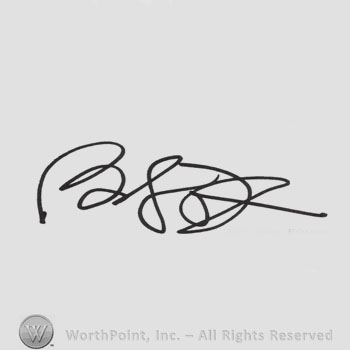 Signature: Bridget Fonda.