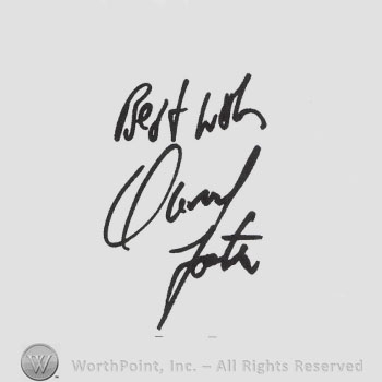 Signature: David Foster.
