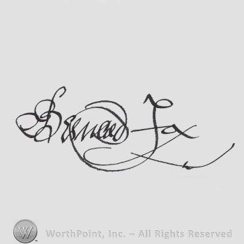 Signature: Bernard Fox.