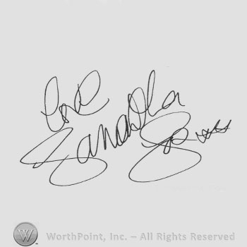Signature: Samantha Fox.
