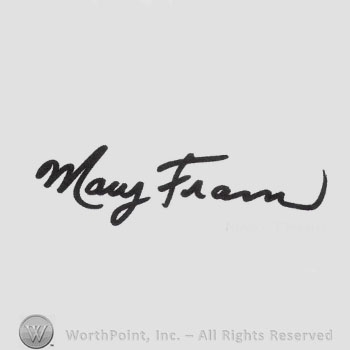 Signature: Mary Frann.