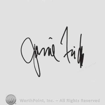 Signature: Janie Fricke.