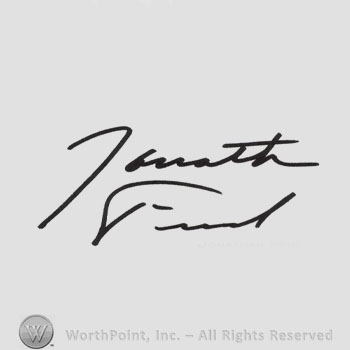 Signature: Jonathan Frid.