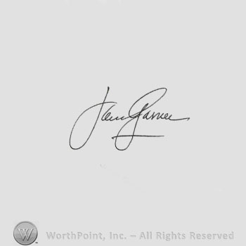 Signature: James Garner.