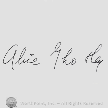Signature: Alice Ghostley.