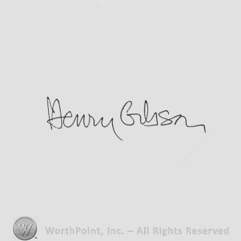 Signature: Henry Gibson.