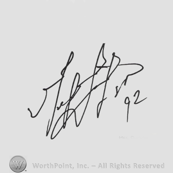 Signature: Mel Gibson.