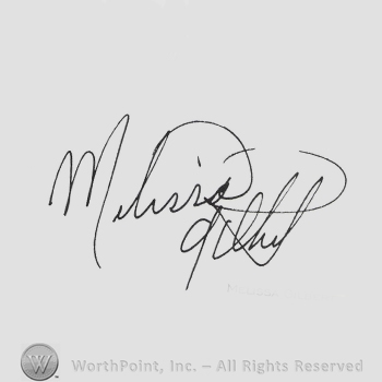 Signature: Melissa Gilbert.