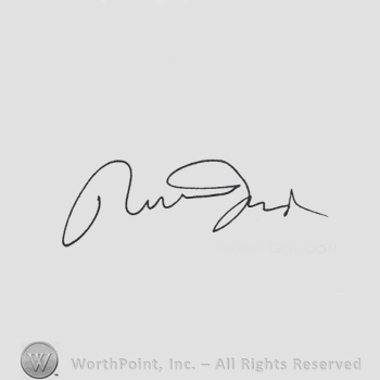 Signature: Ruth Gordon.
