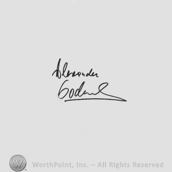 Signature: Alexander Godunov.
