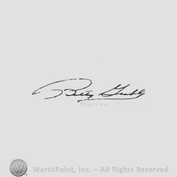 Signature: Betty Grabel.