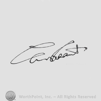 Signature: Cary Grant.