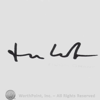 Signature: Hugh Grant.