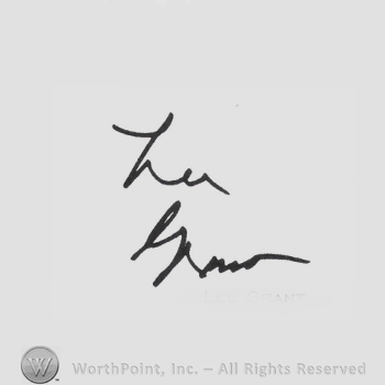 Signature: Lee Grant.