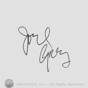 Signature: Joel Grey.