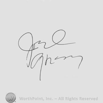 Signature: Joel Grey.