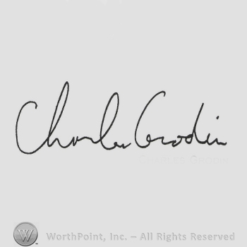 Signature: Charles Grodin.