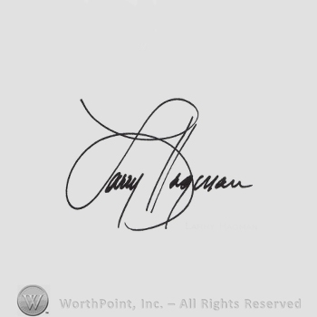 Signature: Larry Hagman.
