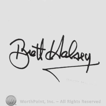 Signature: Brett Halsey.
