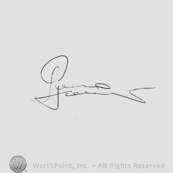 Signature: George Hamilton.