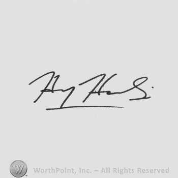 Signature: Harry Hamlin.