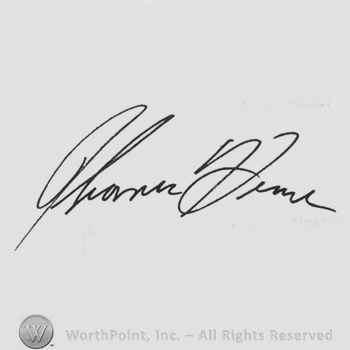 Signature: Thomas Hearn.